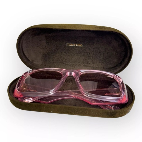 New Tom Ford TF731 Aristotle 72Y Transparent Pink Sunglasses Frame 56-20-140 main image 10